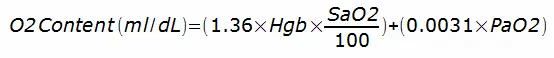 O2 Content Calculation
